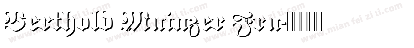 Berthold Mainzer Fra字体转换